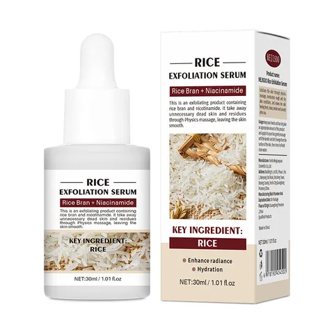 Face Exfoliating Essence Rice And Black Rice Niacinamide Hydrating And Moisturizing Facial Serum For Skincare