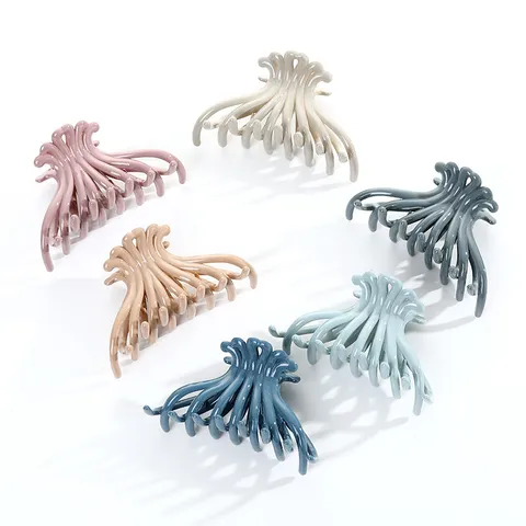 Women Plastic Hair Claw Clip Glossy Large Hair Catch Minimalist Hair Styling Accessories Elegant Daily Headwear
