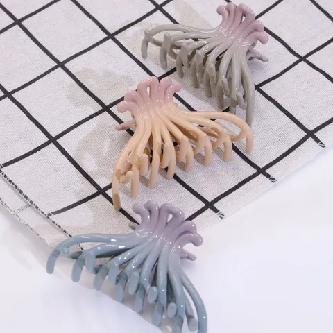 Gradient Hair Claw Medium Shark Clip ABS Hair Accessories For Women Daily Hair Styling Simple Bathing Hair Pin
