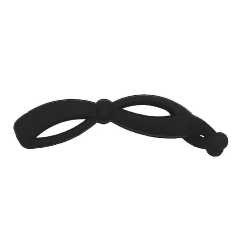 Minimalist Matte Black Plastic Hair Claw Banana Clip Geometric Hair Styling Accessory For Women Daily Hair Clip