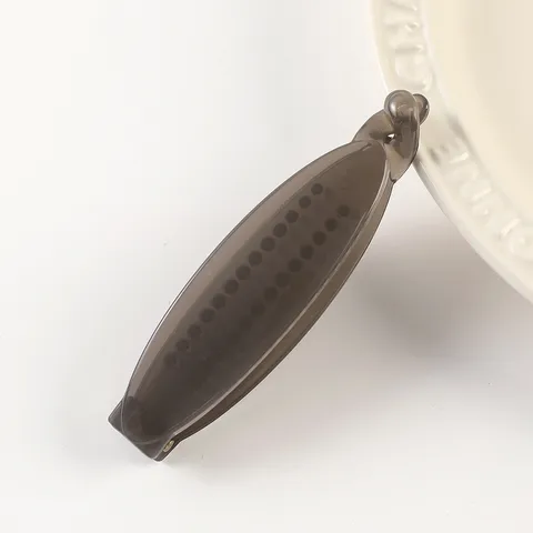 Minimalist Jelly Resin Banana Hair Clip Solid Color Hair Claw Vintage Hair Styling Accessories For Women