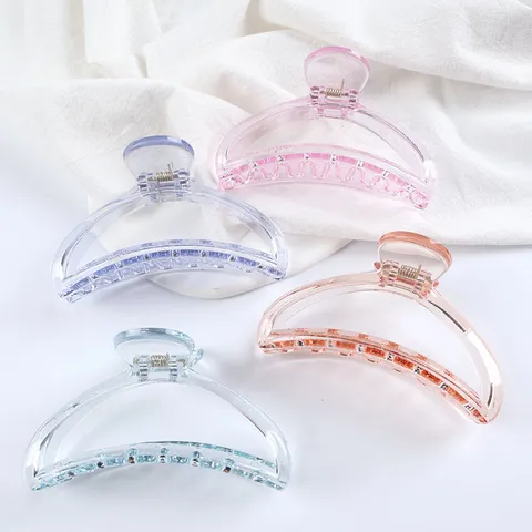 Transparent Hair Claw Clip Minimalist Acrylic Hair Accessories For Women Daily Hair Styling