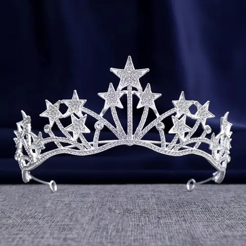 Bridal Wedding Crown Rhinestone Pearl Hair Band Princess Party Birthday Hair Accessories Headpiece For Women Girls Jewelry