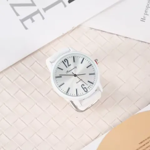 Modische Unisex Silikon Quarzuhr Mit Großem Zifferblatt Digitale Skala Minimalistische Lässige Armbanduhr Für Studenten Und Paare