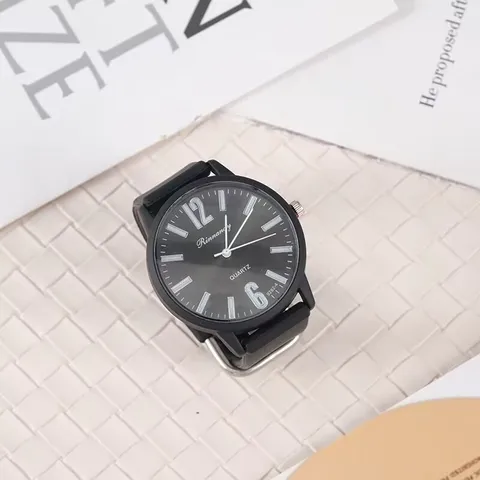 Modische Unisex Silikon Quarzuhr Mit Großem Zifferblatt Digitale Skala Minimalistische Lässige Armbanduhr Für Studenten Und Paare