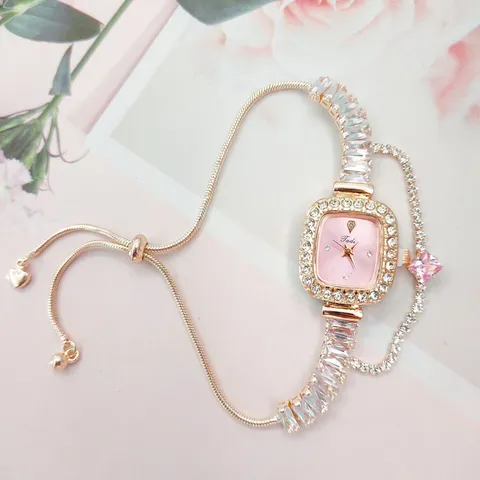 Mode Quadratisches Zifferblatt Strass Damen Uhr Verstellbares Legierung Armband Armbanduhr Minimalistische Quarzuhr Für Damen Geschenk