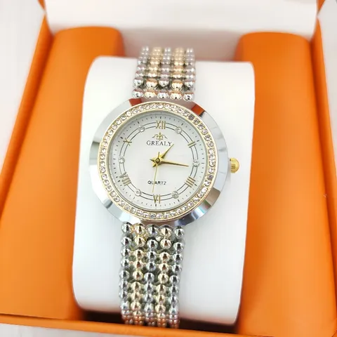 Luxurious Women's Rhinestone Quartz Watch Elegant Roman Numerals Dial Fashion Multi-Row Beaded Chain Strap Watch Gold Silver Rhinestone Wristwatch For Ladies Gift