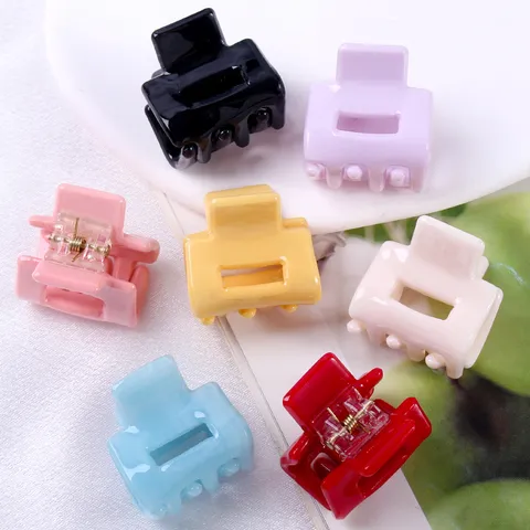Mini Pinza per Capelli in Acetato Stile Coreano Semplice Marmorizzato Stella Accessori per Capelli Donna Ragazze Strumento di Styling