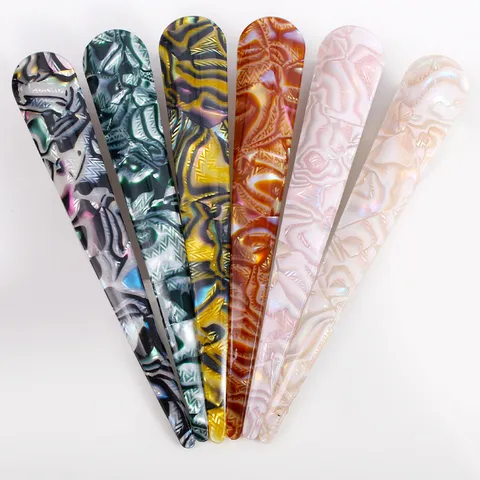 Vintage Cellulose Acetate Hair Stick Marbled Pattern Retro Hairpin For Women Daily Styling Elegant Hair Accessories