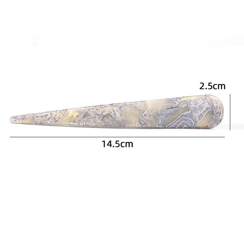 Fermaglio per Capelli a Becco d'Anatra in Acrilico da Donna Elegante Fermaglio per Capelli con Textur di Marmo Geometria Corno Accessori per Capelli Quotidiani