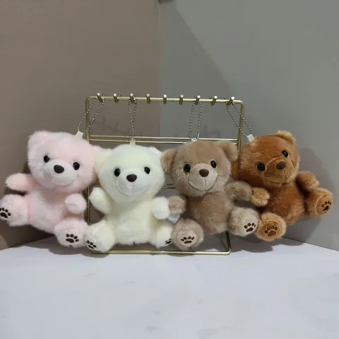 Mignon Petit Ours En Peluche Jouet Pendentif Doux Animal En Peluche Poupée Sac Suspendu Ornement Porte-Clés