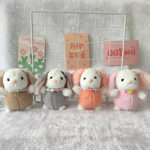 Schattig Konijn Pluche Speelgoed Sleutelhanger Pluche Dier Konijn Pop Tas Hanger Pluche Speelgoed Cadeau Voor Kinderen En Meisjes