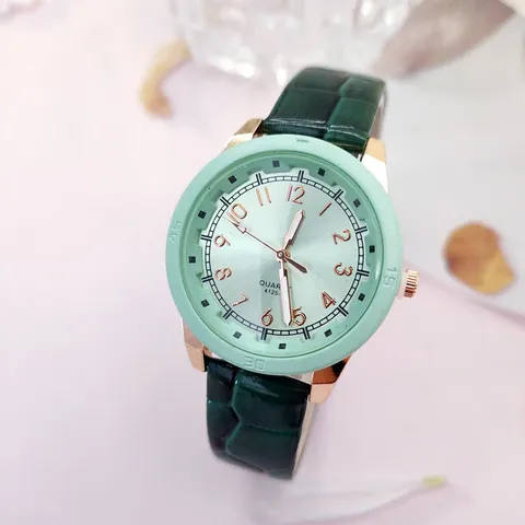 Einfache Minimalistische Damen Lederarmband Quarzuhr Frauen Mode Elegante Runde Analoge Zifferblatt Armbanduhr Für Studenten Geschenk