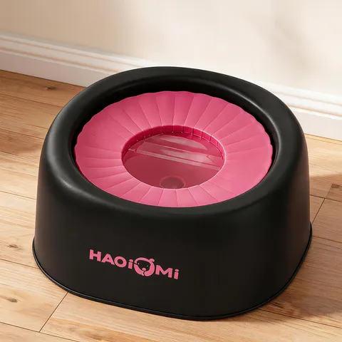 Pet Floating Water Bowl Non Wet Mouth Dog Cat Drinking Bowl PP Plastic Anti Splash Pet Feeding Bowl