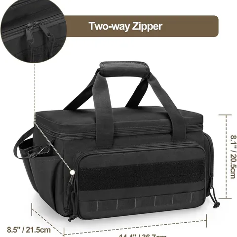 Multi Functional Canvas Tool Storage Bag Wear Resistant Heavy Duty Handbag For Men Outdoor Camping Electrician Pouch Organizer