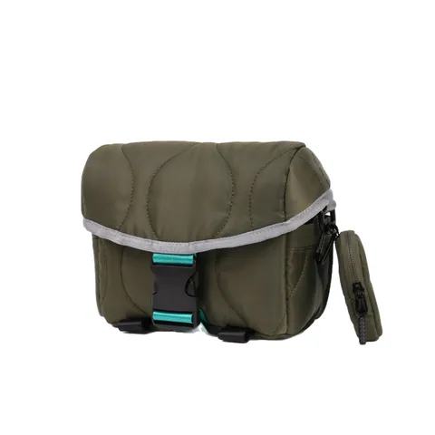 Urban Lightweight Nylon Quilted Camera Bag Adjustable Strap Waterproof Shockproof Crossbody Digital Bag With Mini Pouch Unisex Accessories