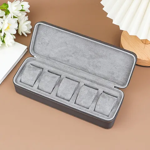Draagbare Reizen Horlogedoos PU Leer Meerdere Vakken Mechanische Horloge Opslag Organizer Etui met Kussens voor Vrouwen Mannen