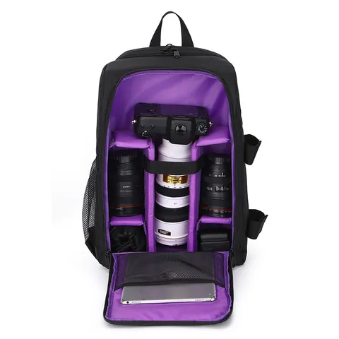 Waterproof DSLR Camera Backpack Outdoor Photography Bag Large Capacity Multipurpose Travel Rucksack For Laptop
