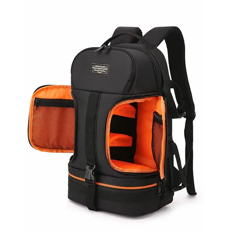 Waterproof Oxford Fabric Camera Backpack Multi Layer Digital Storage Bag Multi Function Outdoor Photography Backpack Laptop Compartment Travel Video Shoulder Bag