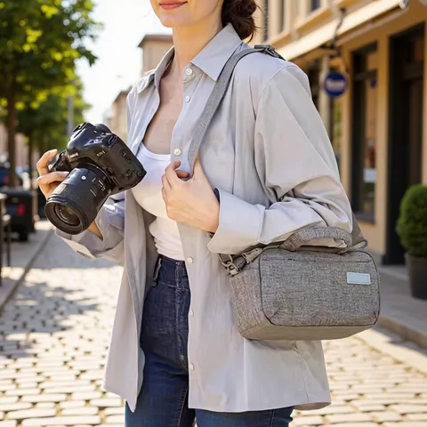 Lightweight Large Capacity Single Shoulder Handbag Camera Bag For DSLR Mirrorless Travel Portable Bag