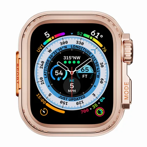 Metalen Smartwatch Beschermhoes Stoer Sport Schokbestendig Frame Gegalvaniseerd Krasbestendig Accessoires