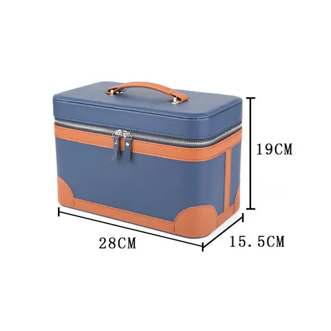 Draagbare Waterdichte PU Leer Essentiële Olie Opbergtas Cosmetische Organizer Reizen Make-up Handtas