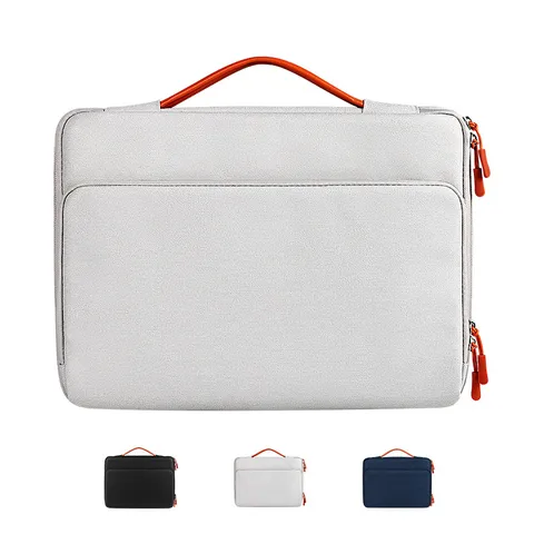Schokbestendige Laptoptas Zakelijke Waterbestendige Notebook Case Polyester Handtas Reizen Aktentas Hoes Voor Laptop Computer