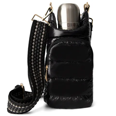 Dames Casual Gewatteerde Dons Katoen Crossbody Tas Reizen Outdoor Waterfles Schoudertas Mode Gewatteerde Messenger Tas