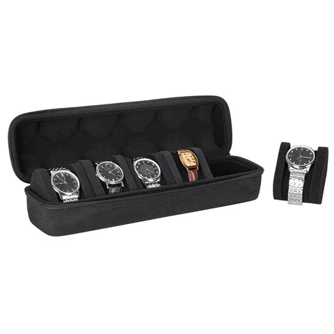 Draagbare Hardcase Horlogebox Reizen Horloge Opslag Organizer Schokbestendig Waterdicht EVA Horloge Case Met Ritssluiting Voor Outdoor Dagelijks Unisex