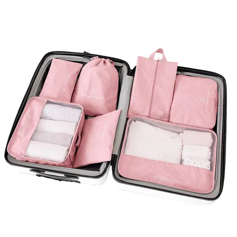 Travel Waterproof Storage Bags Organizer Packing Cubes Luggage Bags For Clothes Shoes Underwear Travel Accessories