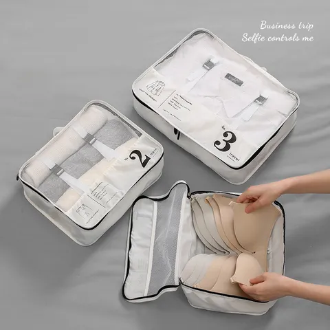 Reise Aufbewahrungstaschen Packtaschen Faltbar Gepäck Organizer Tragbar BH Unterwäsche Beutel Kleidung Sortierung Taschen