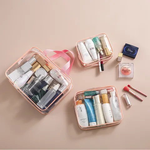 Reise Kulturbeutel Wasserdichte Transparente Kosmetiktasche 3er Set Klare Make-up Aufbewahrung Tasche Organizer Für Damen