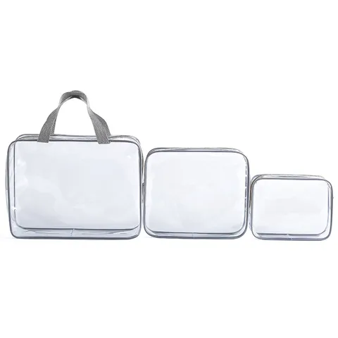 Reise Kulturbeutel Wasserdichte Transparente Kosmetiktasche 3er Set Klare Make-up Aufbewahrung Tasche Organizer Für Damen