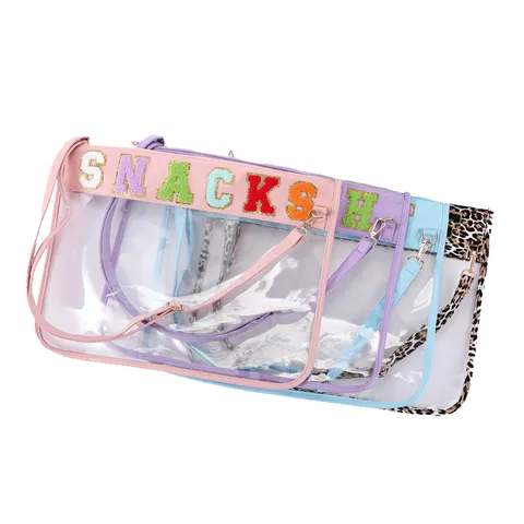 Sac à Documents en TPU Transparent Imperméable Sac à Bandoulière Mode Sac de Rangement pour Archives d'Étudiants Fermeture Éclair