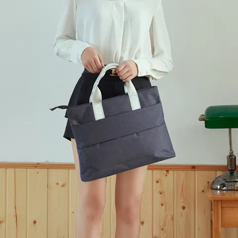 Oxford Cloth Business Briefcase Waterproof Laptop Bag Multi-Function Travel Document Handbag