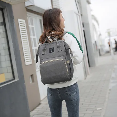 Gran Capacidad Multifuncional Impermeable Pañalera Mochila de Viaje Maternidad Cuidado de Bebé Mochila de Momia Tela Oxford