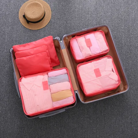 Reise-Organizer Taschen Wasserdichte Packwürfel Koffer Organizer Set Aufbewahrungstaschen Für Kleidung Reisezubehör