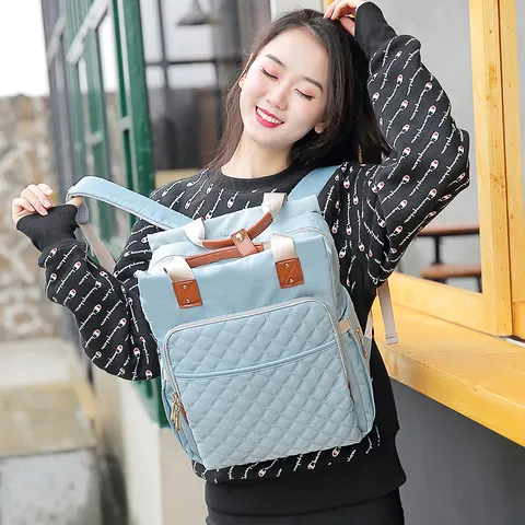 Mochila Pañalera Impermeable Multifuncional Gran Capacidad Bolsa Carrito Bebé Viaje Maternidad Lactancia Para Padres