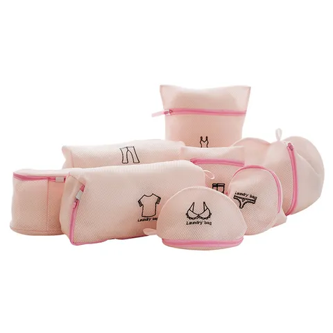 Sac à Linge pour Machine à Laver Sacs de Lavage en Maille Réutilisables Pliables Délicats Lingerie Soutien-Gorge