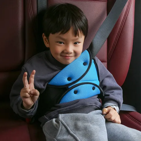 Ajustador de Cinturón de Seguridad para Niños Funda de Cinturón de Seguridad Triangular Almohadilla de Hombro Antiahogamiento para Niños Accesorio Interior de Coche