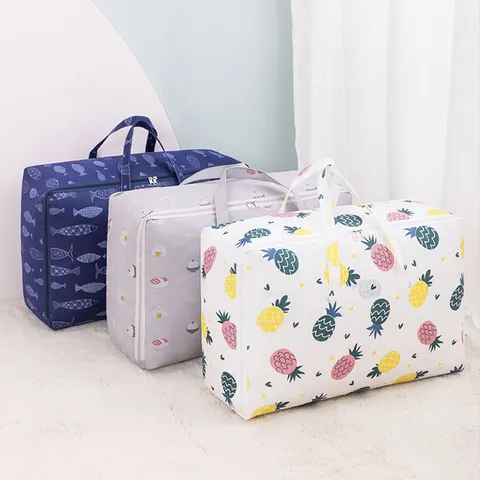 Große Vliesstoff Decken Aufbewahrungstasche Faltbare Kleidung Organizer Tasche Mit Doppelreißverschluss Und Verstärkten Griffen