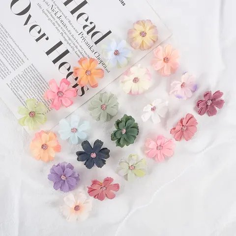 Künstliche Seidenblumen Köpfe DIY Mehrschichtige Sechs-Blütenblatt Künstliche Blumen Hochzeit Heim Party Fotografie Dekoration Handwerksbedarf