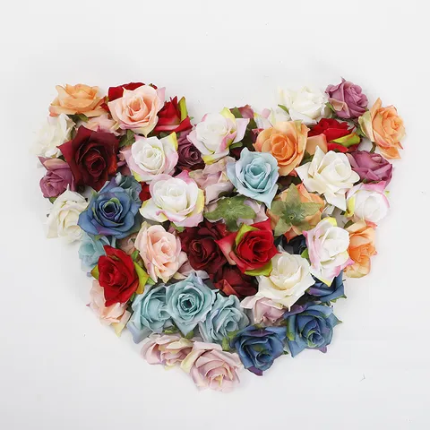 Künstliche Rosenblüten Köpfe Falsche Seidenrosen Blüten Für Hochzeit Party Heimdekoration DIY Blumenarrangements Handwerk