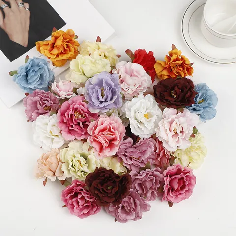 Künstliche Seidenblumen Köpfe Simulation Rose Hibiskus Blumen Für Hochzeit Party Heimdekoration DIY Blumenarrangements Handwerk