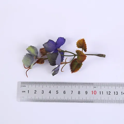 Künstliche Seidenblume Blätter Zweig Falsche Pflanze Zuhause Hotel Tisch Vase Dekor Blumenarrangement Heimdekoration