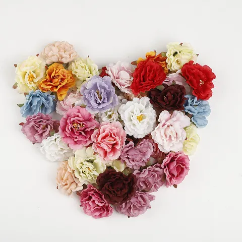 Künstliche Seidenblumen Köpfe Simulation Rose Hibiskus Blumen Für Hochzeit Party Heimdekoration DIY Blumenarrangements Handwerk