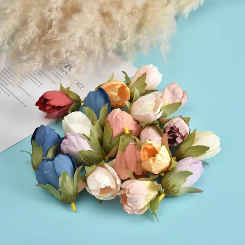 Künstliche Tulpen Blütenköpfe Seidenblumen DIY Handwerk Für Hochzeit Party Heimdekoration