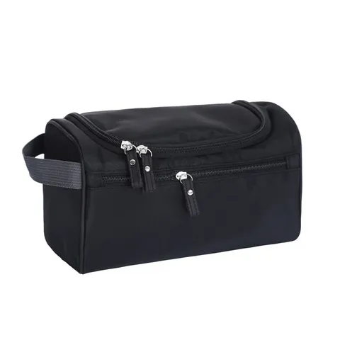Trousse de Toilette de Voyage Imperméable Hommes Polyester Organisateur de Cosmétiques Suspendu Portable Sac de Rangement Grande Capacité