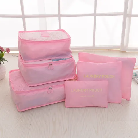 Reise Aufbewahrungstasche Set Wasserdichte Packtaschen Koffer Organizer Taschen Für Kleidung Schuhe Kosmetik Reisezubehör