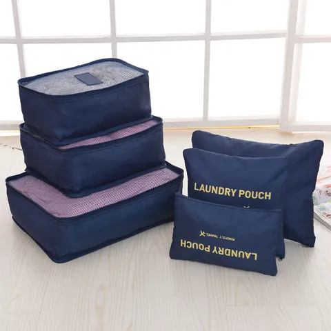Reise Aufbewahrungstasche Set Wasserdichte Packtaschen Koffer Organizer Taschen Für Kleidung Schuhe Kosmetik Reisezubehör